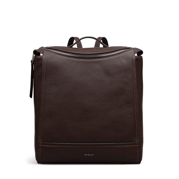 ラドリー レディース 御徒面子 うしろ側風呂敷き包み・背嚢 Radley Oak Street Medium Ziptop Backpack Dark Oak