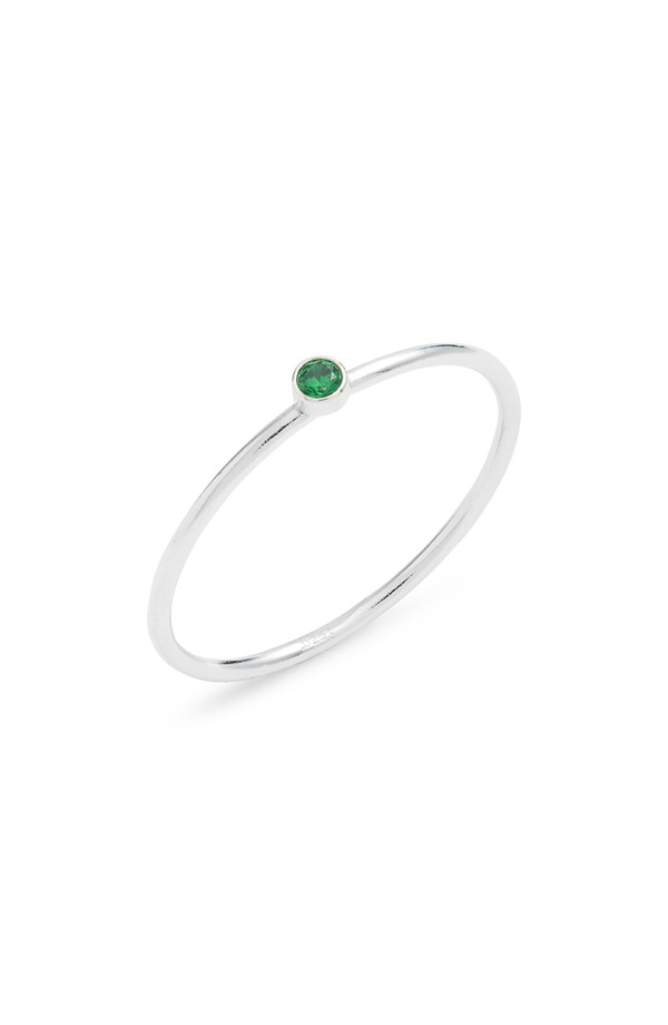 ナシェル レディース アクセサリー 指輪 Nashelle Birthstone Ring May Sterling Silver シルバー