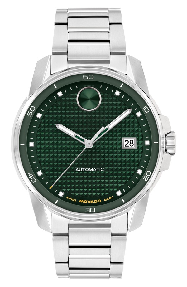 モバド メンズ 付属品 ウオッチ Movado Bold Verso Automatic Bracelet Watch 41粍 Green 緑であること
