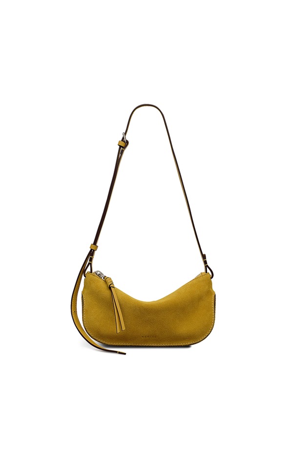 ラドリー レディース バッグ スエード Radley The Iris - Suede Small Ziptop Crossbody Bag Ochre
