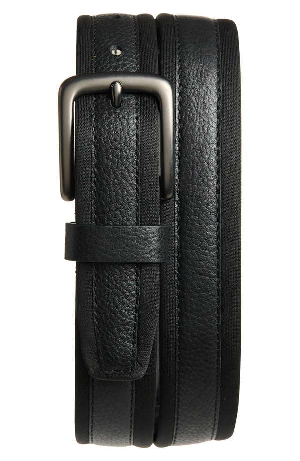 電話を掛けるハーン メンズ 付属品 胴締め Cole Haan Tubular Cushion Belt Black 黒いこと