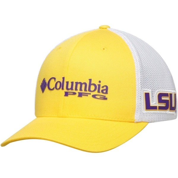 コロンビア レディース 付属品 鳥打ち帽 Men\u0027s Columbia Gold LSU Tigers Collegiate PFG Flex Hat Gold ゴールド レディース帽子-ハット-帽子