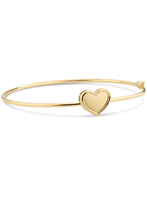 デヴァタ レディース アクセサリー ブレスレット・バングル・アンクレット DEVATA Sweet Heart Bangle Bracelet in 14K Gold 13mm Yellow Gold イエロー