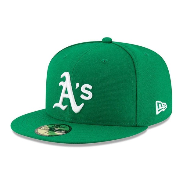 ニューエラ レディース アクセサリー 帽子 Men's New Era Green Oakland Athletics Alt Authenticollection-Field 59FIFTY Fitted Hat Green グリーン 10,636円