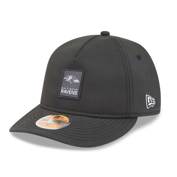 ニューエラ メンズ アクセサリー 帽子 Men New Era Black Baltimore Ravens 2025 Sideline Retro Crown 59FIFTY Fitted Hat Black ブラック