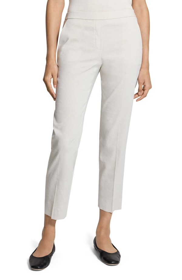 行動論理 レディース ボトムス レギンス ズボン下 Theory Treeca Pull-On Pants White Clay - Qa4 白いこと