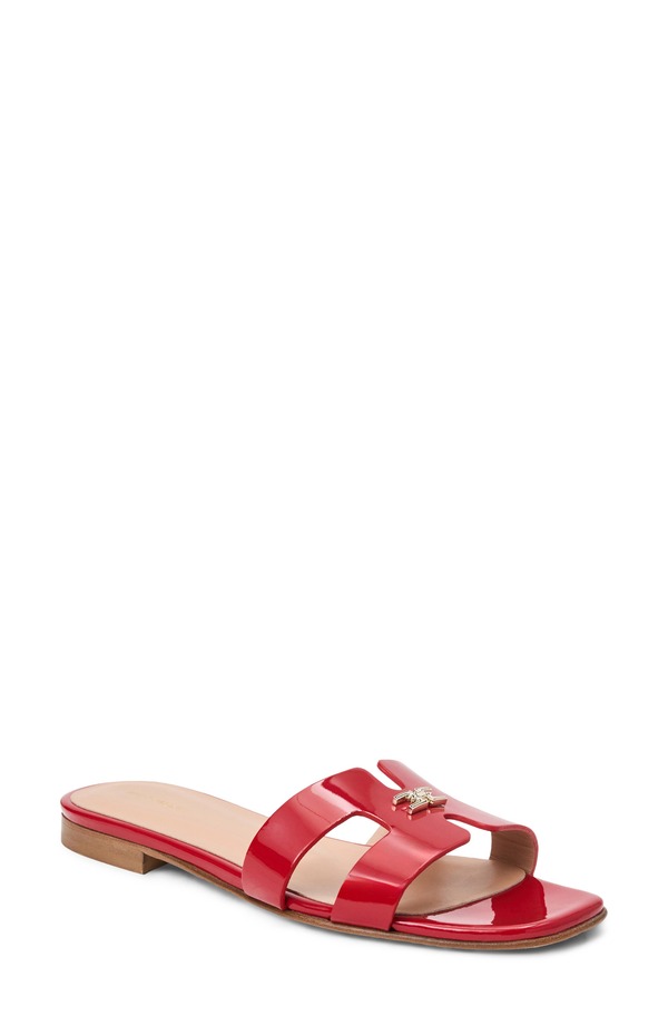 ブルーノマグリ レディース シューズ サンダル Bruno Magli Fina Slide Sandal Berry Patent