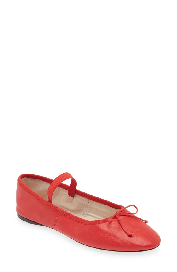 ロフラー 幽客ダル レディース シューズ パンプス Loefflerandalleonie Soft Mary Jane Ballet Flat Red 赤いこと