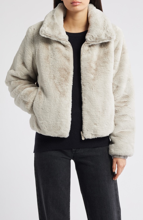 セイブ ザ ダック レディース アウター ジャケット・ブルゾン Save The Duck Jeon Waterepellent Reversible Faux Fur Jacket Rainy Beige ベージュ