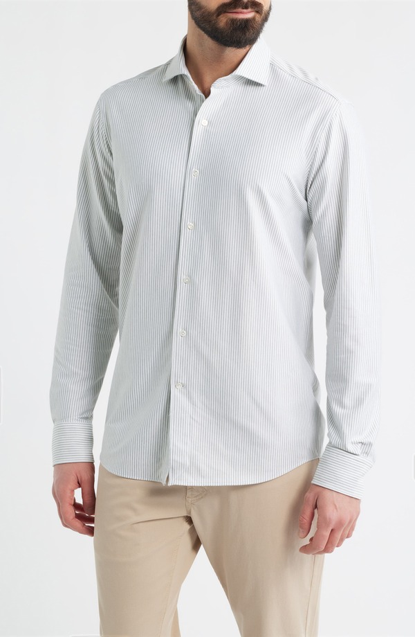 ピーター・ミラー メンズ トップス シャツ Peter Millar Crown Crafted Excursionist Flex Stripe Button-Up Shirt Willow ストライプ
