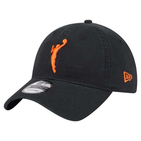 ニューエラ レディース アクセサリー 帽子 ロゴ Unisex New Era Black WNBA Core Alt Logo 9TWENTY Adjustable Hat Black ブラック