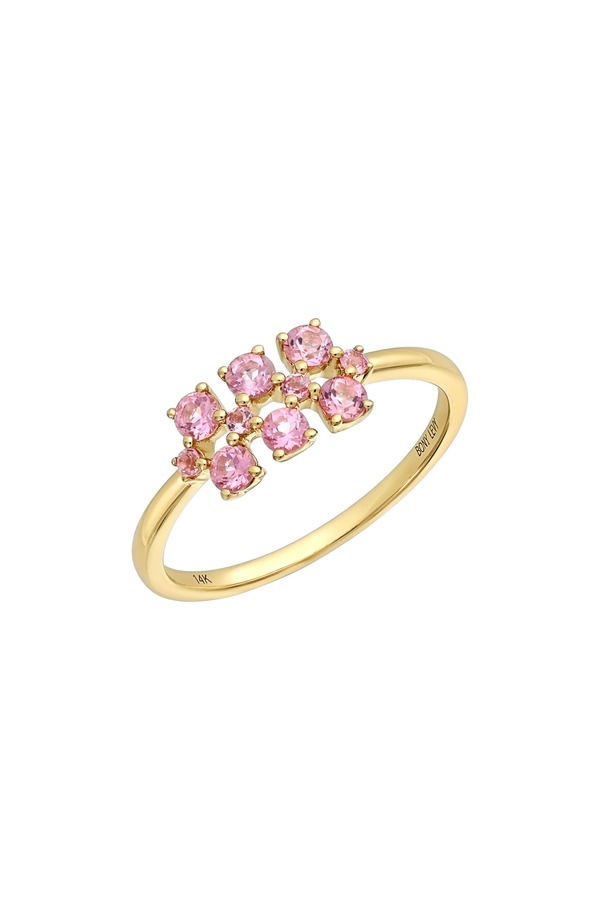 ボニー レヴィ レディース アクセサリー 指輪 Bony Levy 14K Gold Semiprecioustone Stackable Ring 14K Yellow Gold Pink Topaz ピンク|ReVida 店