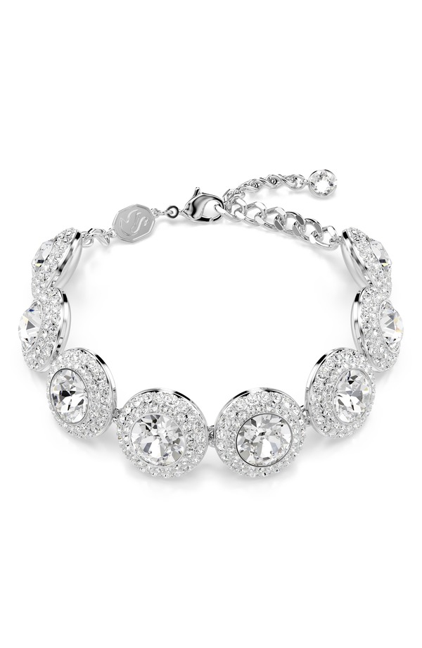 スワロフスキー レディース アクセサリー ブレスレット・バングル・アンクレット Swarovski Unangelicrystal Bracelet White/ Silver ホワイト