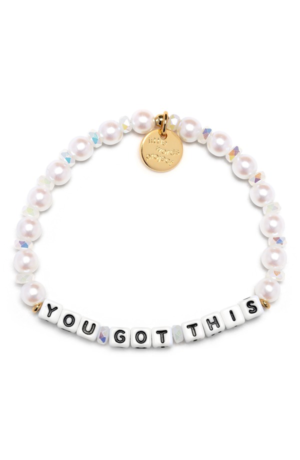 リトルワーズプロジェクト レディース アクセサリー ブレスレット・バングル・アンクレット Little Words Project You Gothis Beaded Stretch Bracelet White ホワイト