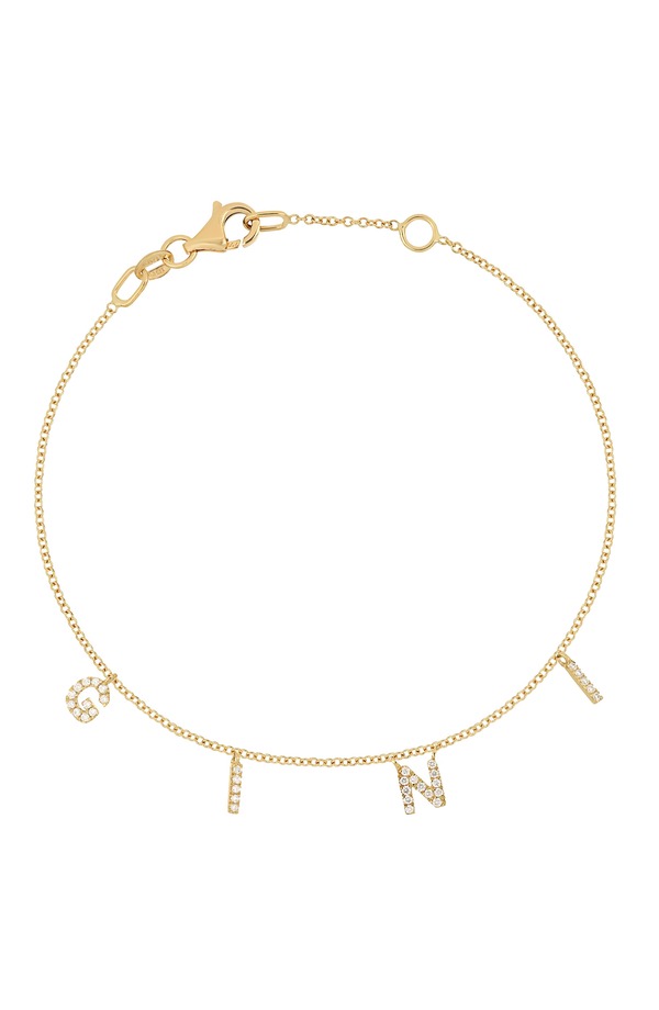 ボニー レヴィ レディース アクセサリー ブレスレット・バングル・アンクレット Bony Levy Icon Personalizediamond Charm Bracelet 18K Yellow Gold - 4 Charms イエロー