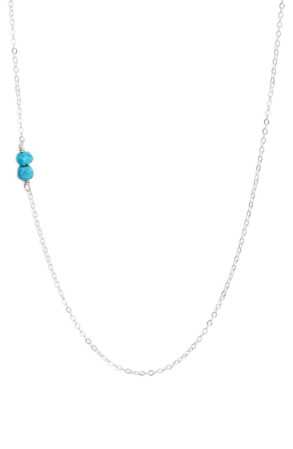 ナシェル レディース アクセサリー ネックレス・チョーカー レース Nashelle Semiprecioustone Station Chainecklace Turquoise Sterling Silver ターコイズ