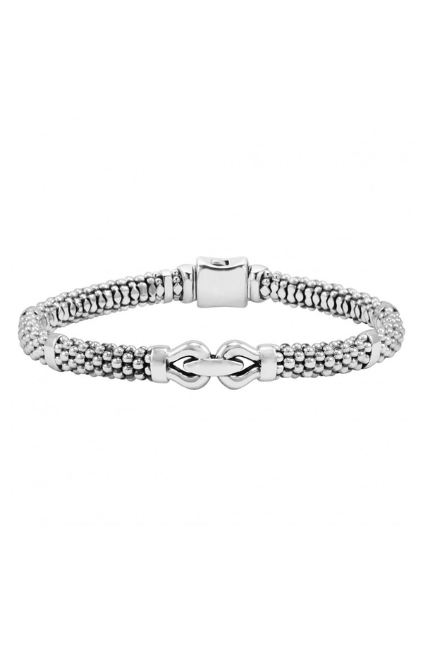 ラゴス レディース アクセサリー ブレスレット・バングル・アンクレット ダービー LAGOS Derby Buckle Rope Bracelet Sterling Silver シルバー｜ReVida 店