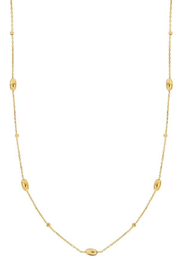 ボニー レヴィ レディース アクセサリー ネックレス・チョーカー レース Bony Levy 14K Gold Beaded Stationecklace 14K Yellow Gold イエロー