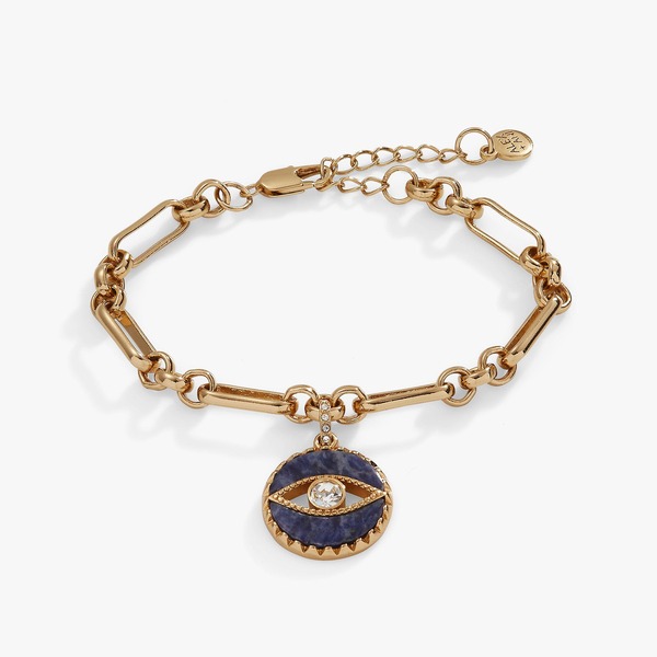アレックスアンドアニ レディース アクセサリー ブレスレット・バングル・アンクレット Alex and Ani Evil Eye Chain Bracelet Gold ゴールド
