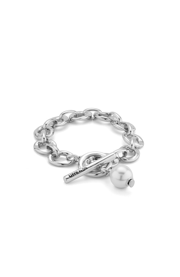 ウノデ 50 レディース アクセサリー ブレスレット・バングル・アンクレット UNODE50 Luna Link Bracelet Silver シルバー｜ReVida 店