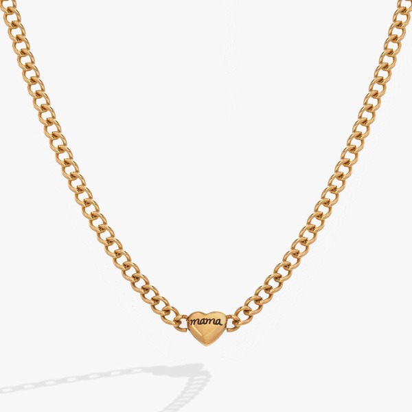 アレックスアンドアニ レディース アクセサリー ネックレス・チョーカー レース Alex and Ani Mama Curb Chainecklace Gold ゴールド