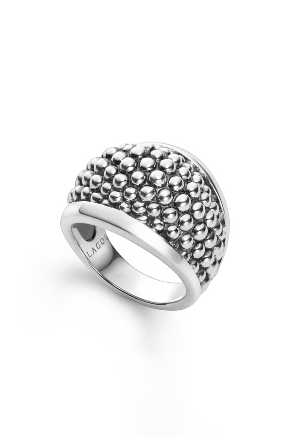 ラゴス レディース アクセサリー 指輪 LAGOSignature Caviar Dome Ring Silver シルバー｜ReVida 店 58,740円