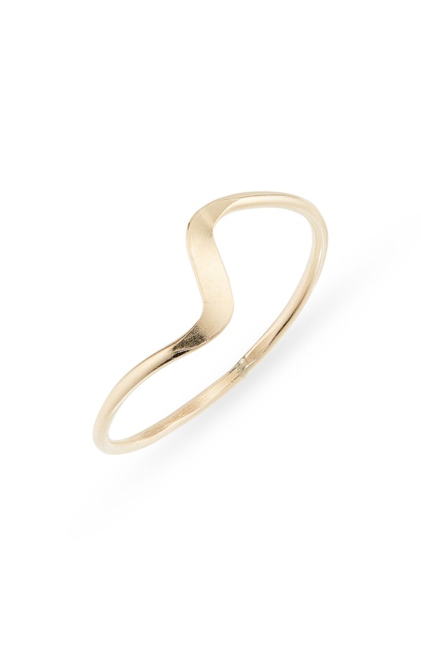 ナシェル レディース アクセサリー 指輪 Nashelle Flat Wave Band Ringold Fill ゴールド