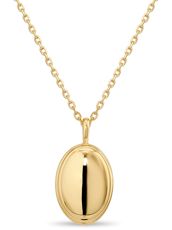デヴァタ レディース アクセサリー ネックレス・チョーカー レース DEVATA Contour-linedome Pendant Necklace Plated Sterling Yellow Gold イエロー