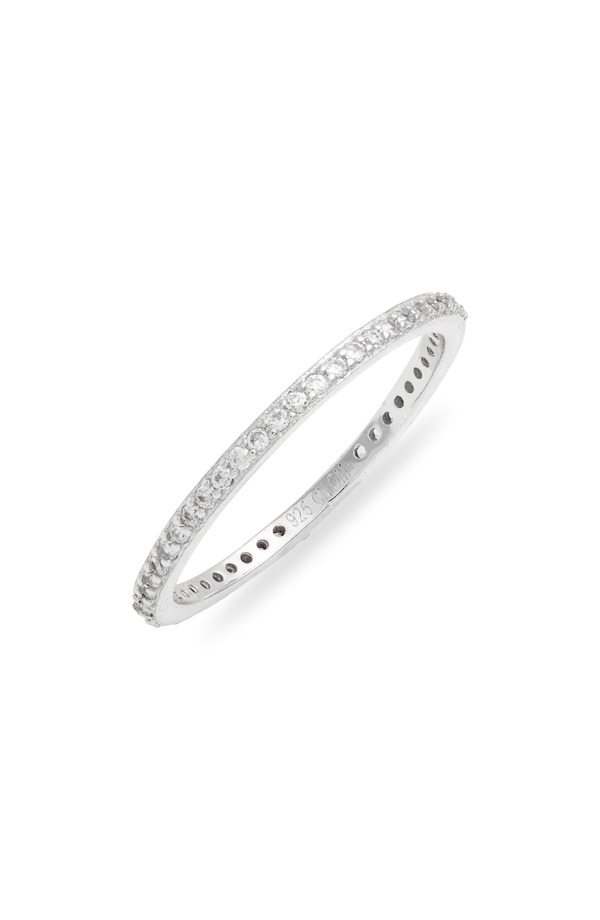 ザエムジュエラーズ レディース アクセサリー 指輪 The M Jewelers The M Essential Pav Band Silver シルバー｜ReVida 店
