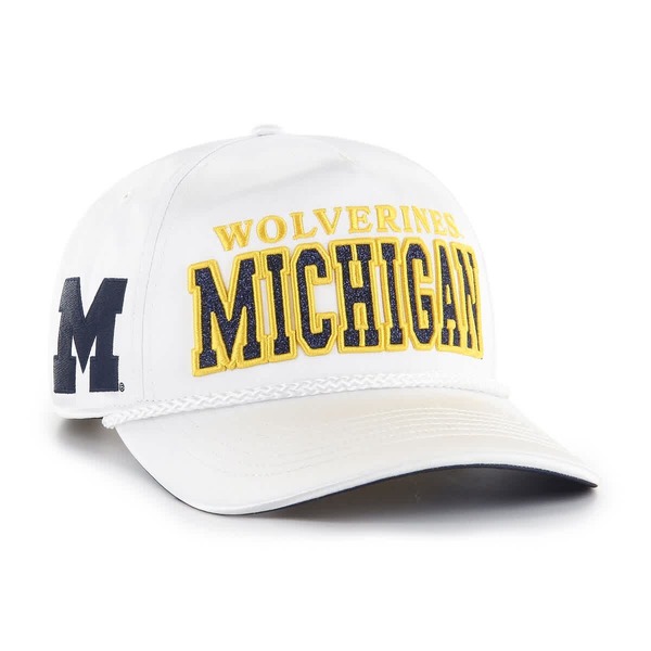 フォーティーセブン レディース アクセサリー 帽子 Women's '47 White Michigan Wolverines Outspoken Hitch Adjustable Hat White ホワイト 12,074円