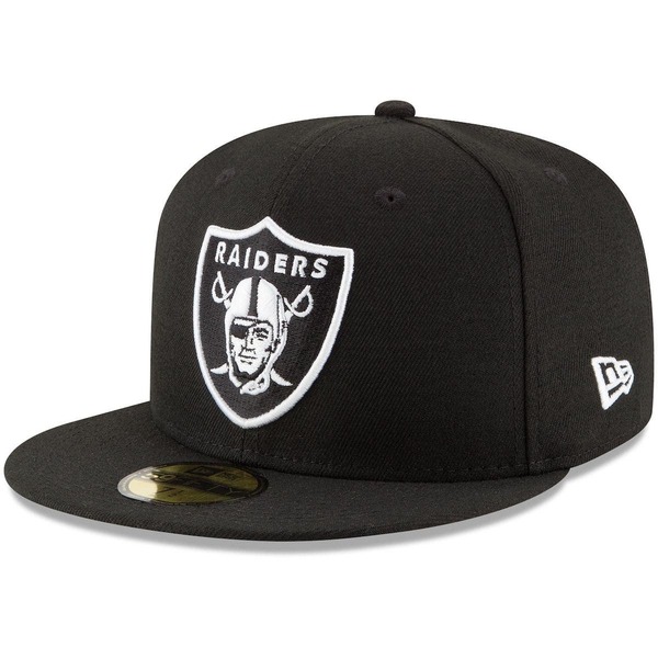 ニューエラ レディース アクセサリー 帽子 Men's New Era Black Las Vegas Raiders B-Dub 59FIFTY Fitted Hat Black ブラック