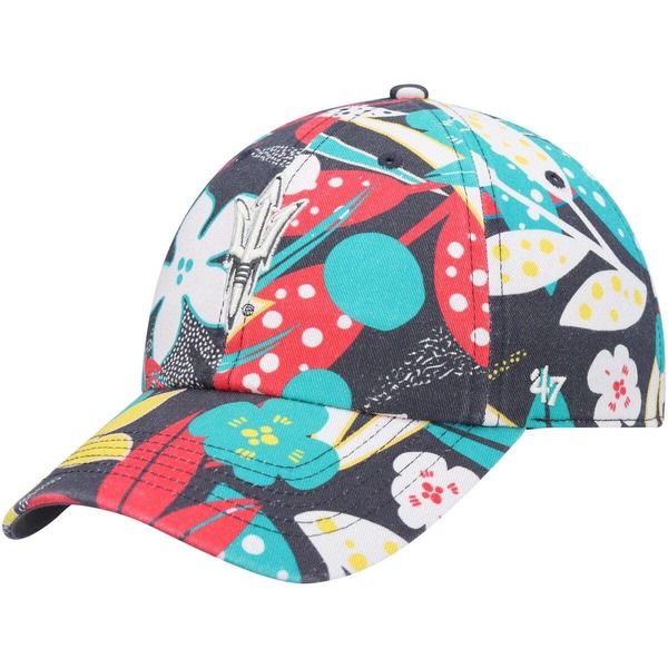 フォーティーセブン レディース アクセサリー 帽子 Women's '47 Charcoal Arizona State Sun Devils Plumeria Clean Up Adjustable Hat Charcoal チャコール