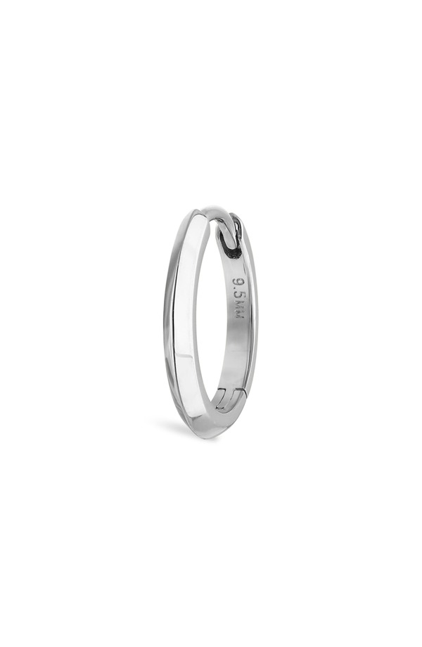 マリア・タッシュ レディース アクセサリー ピアス・イヤリング MARIA TASH Vertex Single Hoop Earring White Gold ホワイト
