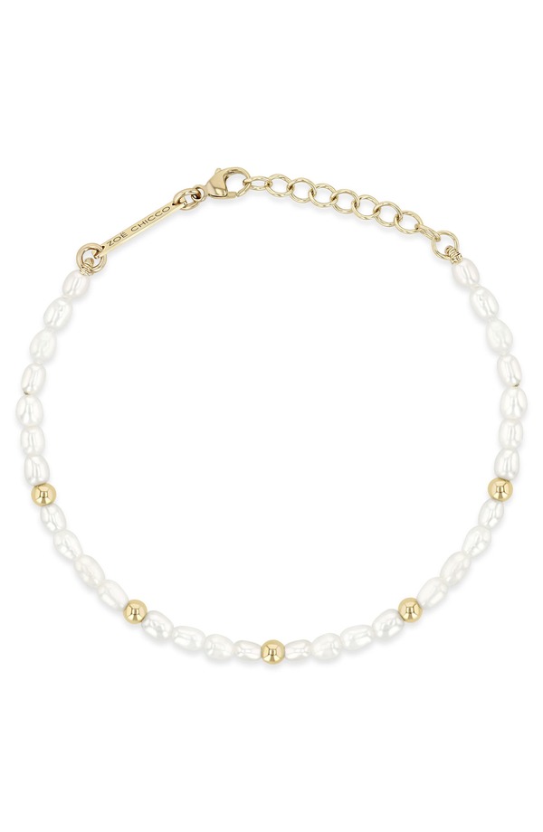 ゾーシッコ レディース アクセサリー ブレスレット・バングル・アンクレット Zo Chicco Baroque Pearl & 14K Gold Bracelet 14K Yellow Gold イエロー