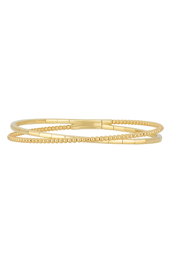 ボニー レヴィ レディース アクセサリー ブレスレット・バングル・アンクレット Bony Levy 14K Gold Crossover Bangle Bracelet 14K Yellow Gold イエロー