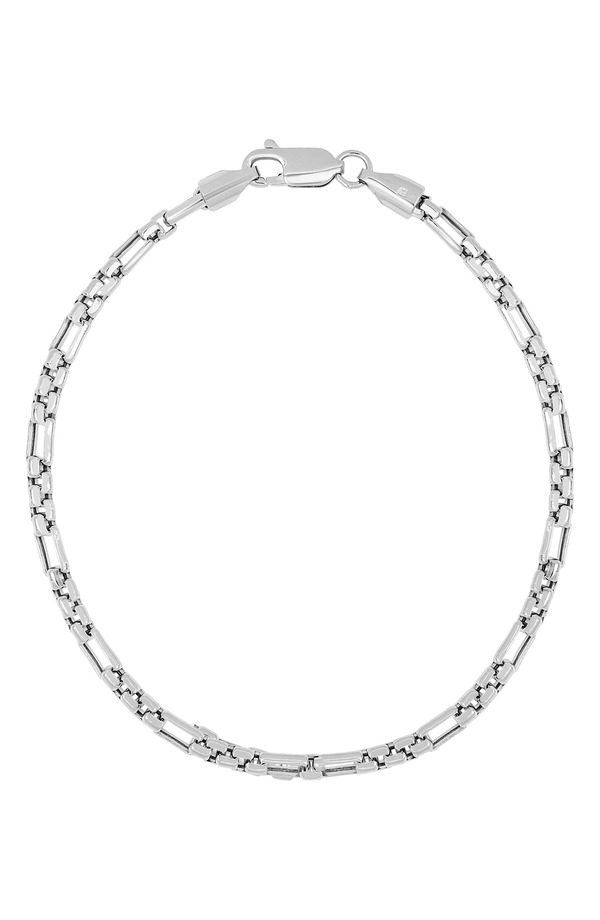 ボニー レヴィ レディース アクセサリー ブレスレット・バングル・アンクレット Bony Levy Men's 14K Gold Box Chain Bracelet 14K White Gold ホワイト