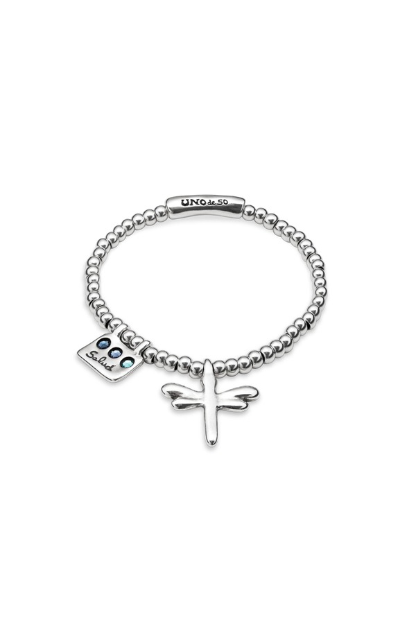 ウノデ 50 レディース アクセサリー ブレスレット・バングル・アンクレット UNODE50 Dragonfly Strech Bracelet Silver シルバー
