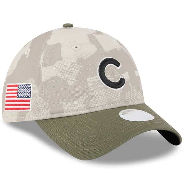 ニューエラ レディース アクセサリー 帽子 Women's New Era Light Beige/Olive Chicago Cubs 2025 Armed Forces Day 9TWENTY Adjustable Hat Light Beige ベージュ 9,734円