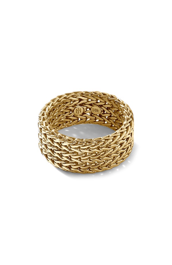 ジョン・ハーディー レディース アクセサリー 指輪 John Hardy Rata Chain Ring Wide 9mm Gold ゴールド｜ReVida 店