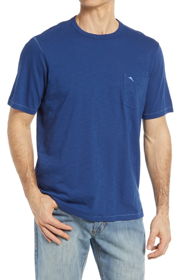 トッミーバハマ メンズ トップス Tシャツ クルーネック Tommy Bahama Bali Beach Crewneck T-Shirt Bering Blue ブルー