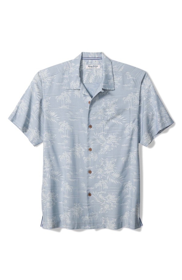 トッミーバハマ メンズ トップス シャツ Tommy Bahama Coastal Ease IslandZone Camp Shirt Stellar Sapphire サファイア