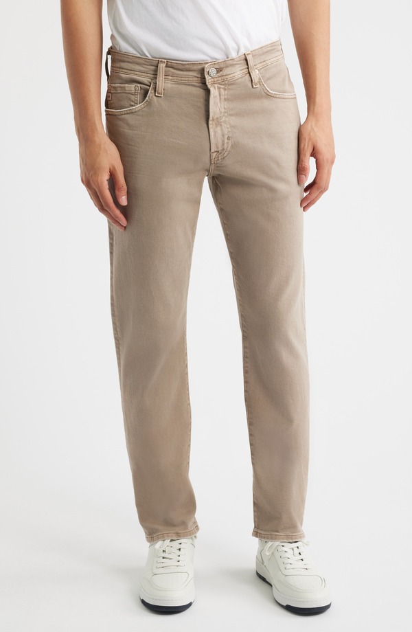 エージー メンズ ボトムス ジーンズズボン下 引っ切り無い デニム AG Everett Slim Straight Leg Jeans 7 Yrsulfur Stone Barrack 石ころ