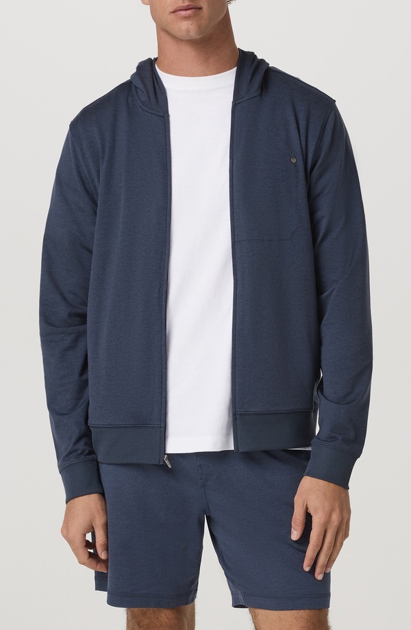 ビュオーリ メンズ アウター パーカー・スウェット Vuori Ponto Performance Zip Hoodie Azure Heather ヘザー
