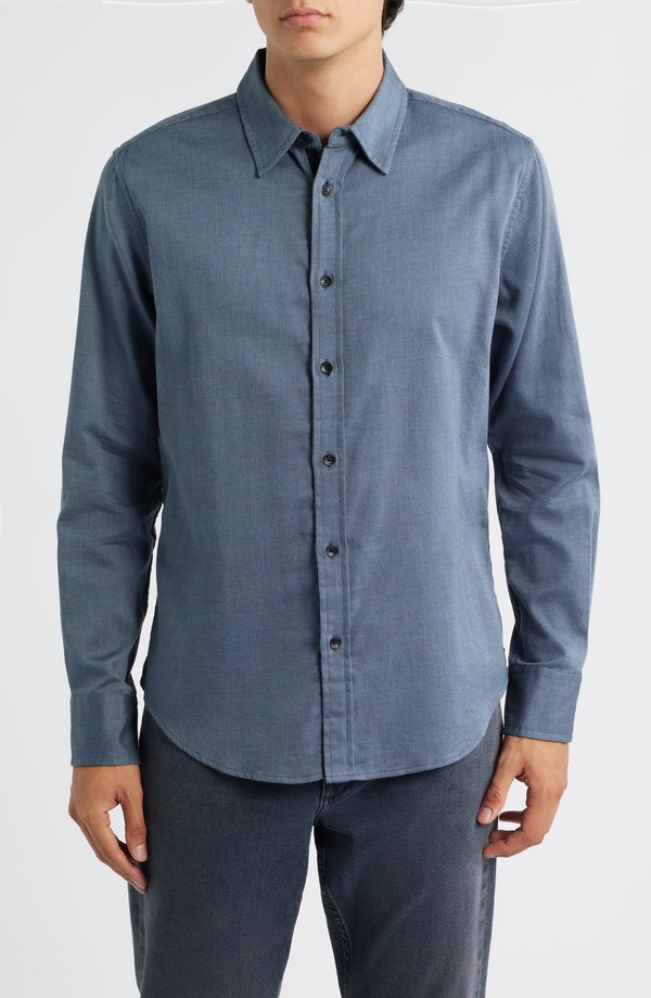 ラグアンドボーン メンズ トップス シャツ コットン rag & bone Tomlin Cotton Dobby Button-Up Shirt Washed Blue ブルー