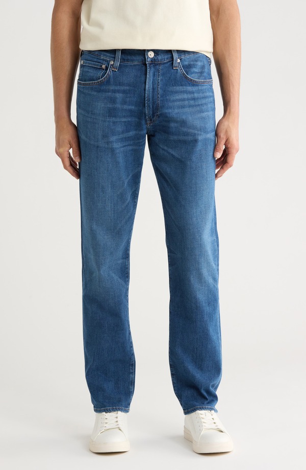 シチズンズ オブ ヒューマニティ メンズ ボトムス デニムパンツ ストレート ジーンズ Citizens of Humanity Elijah Relaxed Straight Leg Jeans Milestone Dark|ReVida 店