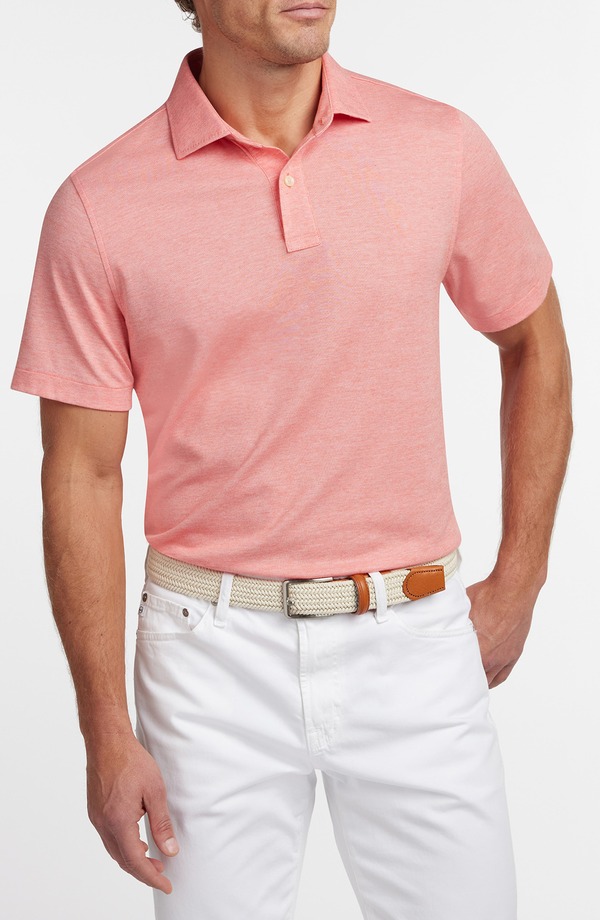デイビッドドナヒュー メンズ トップス ポロシャツ コットン Davidonahue Connery Cotton Polo Grenadine