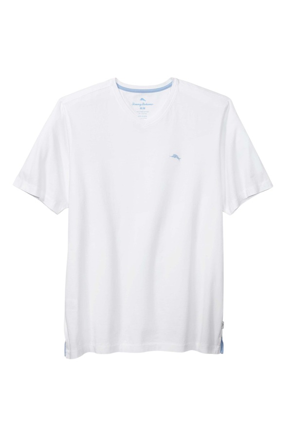 トッミーバハマ メンズ トップス Tシャツ Vネック Tommy Bahama New Bali Skyline V-Neck T-Shirt White ホワイト|ReVida 店