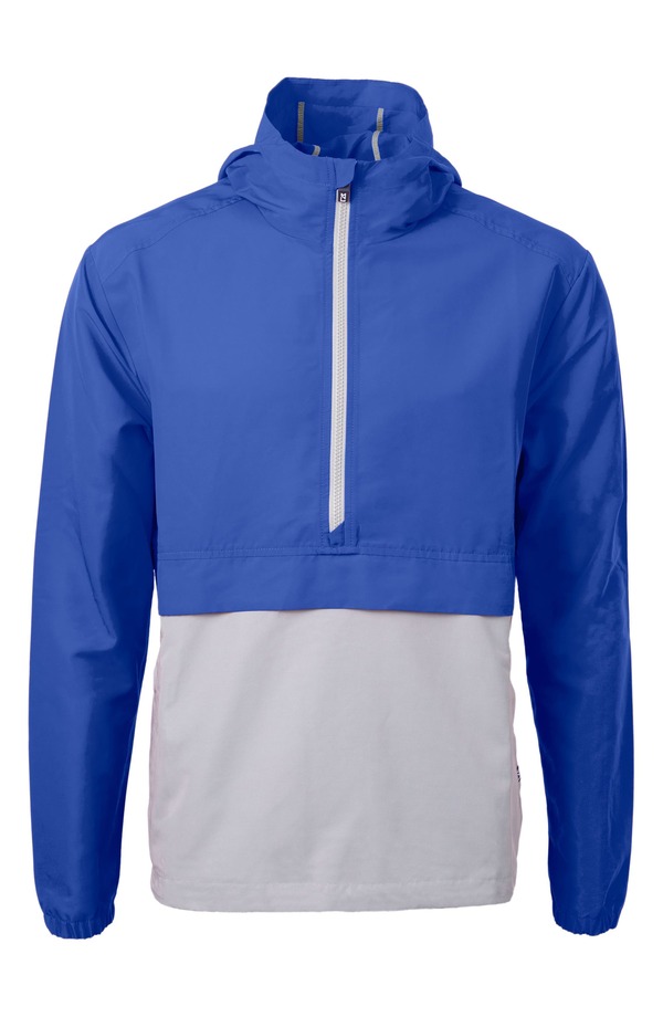 カッターアンドバック メンズ アウター パーカー・スウェット ジャケット Cutter & Buck Charter Anorak Jacketour Blue/ Polished ブルー｜ReVida 店