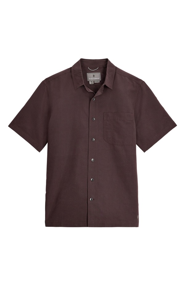 ロイヤルロビンズ メンズ トップス シャツ ROYAL ROBBINS Desert Pucker Button-Up Shirt Seal Brown ブラウン