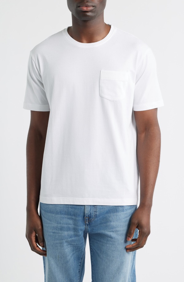 ピーター・ミラー メンズ トップス Tシャツ コットン Peter Millar Crown Comfort Cotton Blend Pocket-Shirt White ホワイト